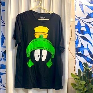 Men’s Vintage Marvin the Martian Large Head Graphic Looney Tunes Shirt Sz Lg